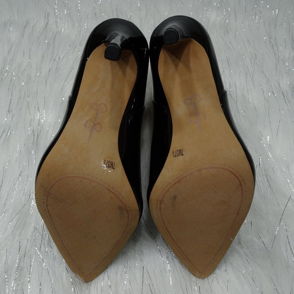 Jessica Simpson Black Periya Faux Leather Pointed Toe Booties 7M - Picture 11 of 14